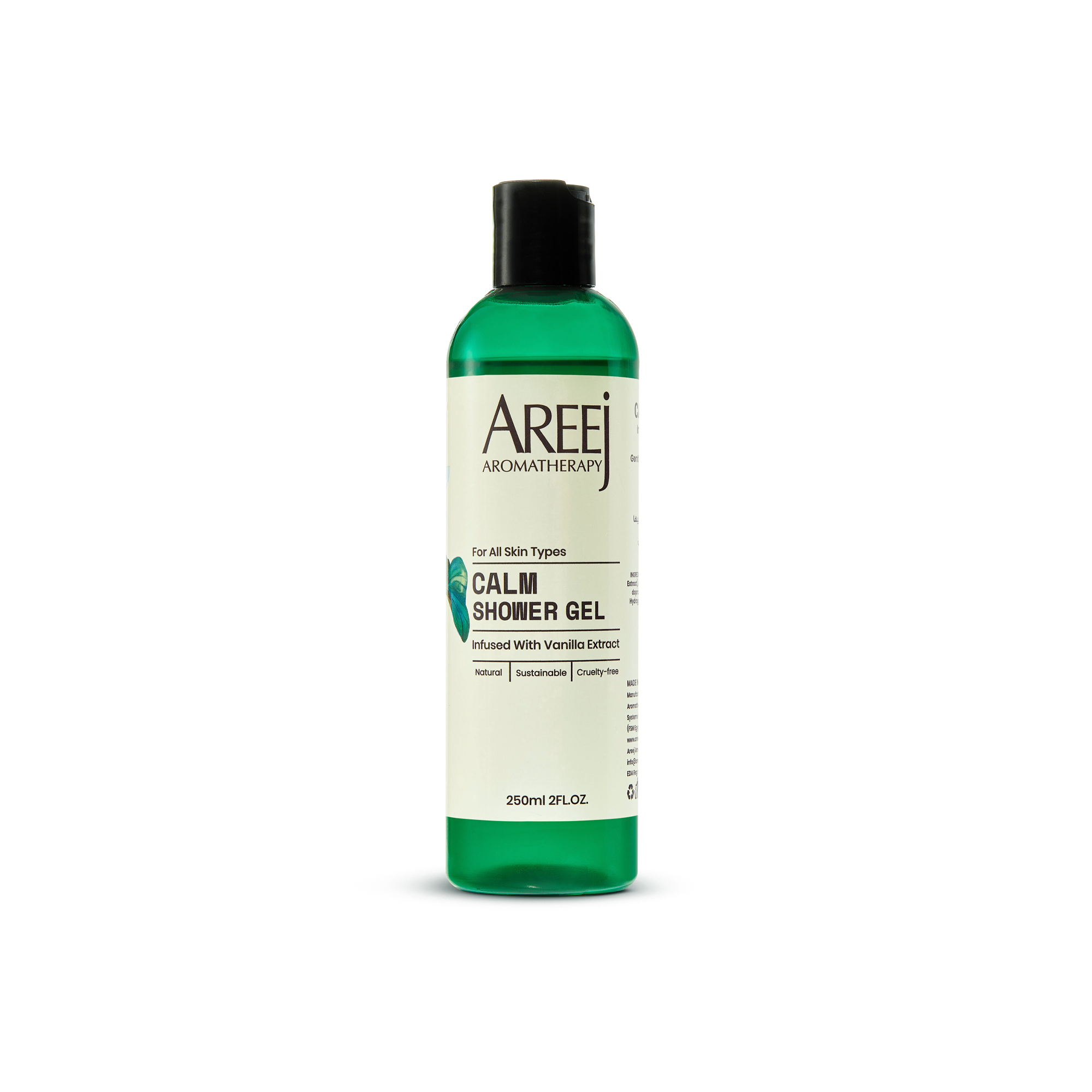 Source Beauty Calm Vanilla Shower Gel Areej Aromatherapy Bath & Body Bath & Shower MShowergel Shower Gels & Cleansers