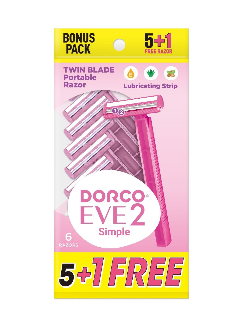 EVE 2 Women's Disposable Razors (5+1)