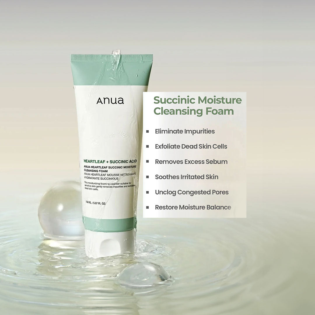 Heartleaf Succinic Moisture Cleansing Foam