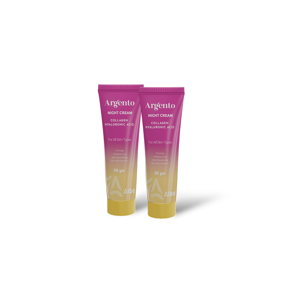 Collagen & Hyaluronic Acid Night Cream 1+1 Argento