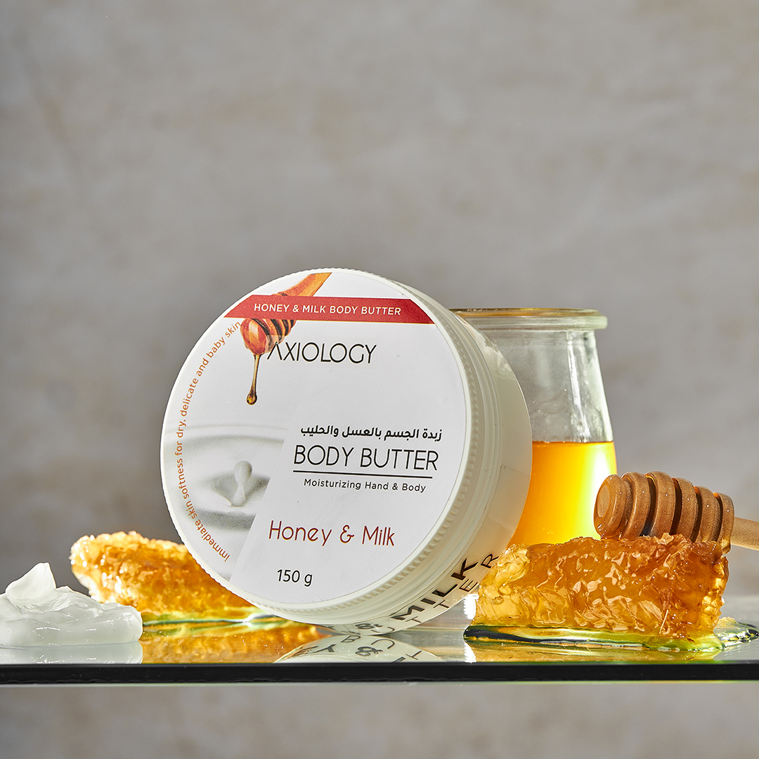 زبدة مرطبة للجسم - بالعسل والحليب
