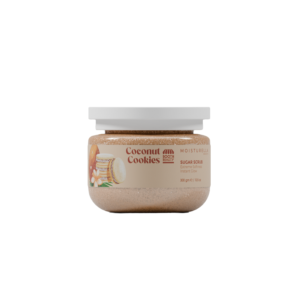 Booth of Beauty Mositurella Coconut Cookies Sugar Scrub - Body Scrub | Source Beauty Egypt