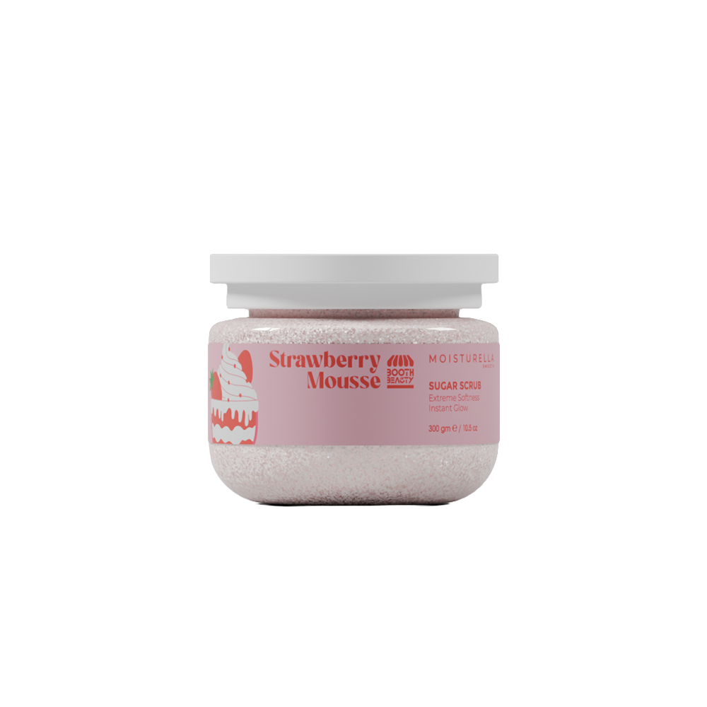 Booth of Beauty Moisturella Strawberry Mousse Sugar Scrub - Body Scrub | Source Beauty Egypt
