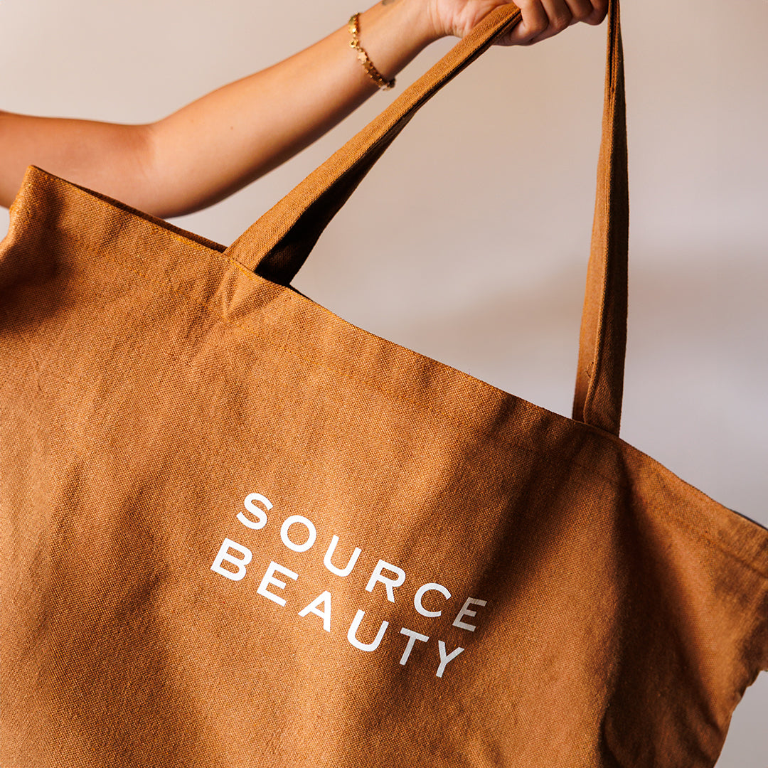 The Big Source Beauty Tote - Cafe