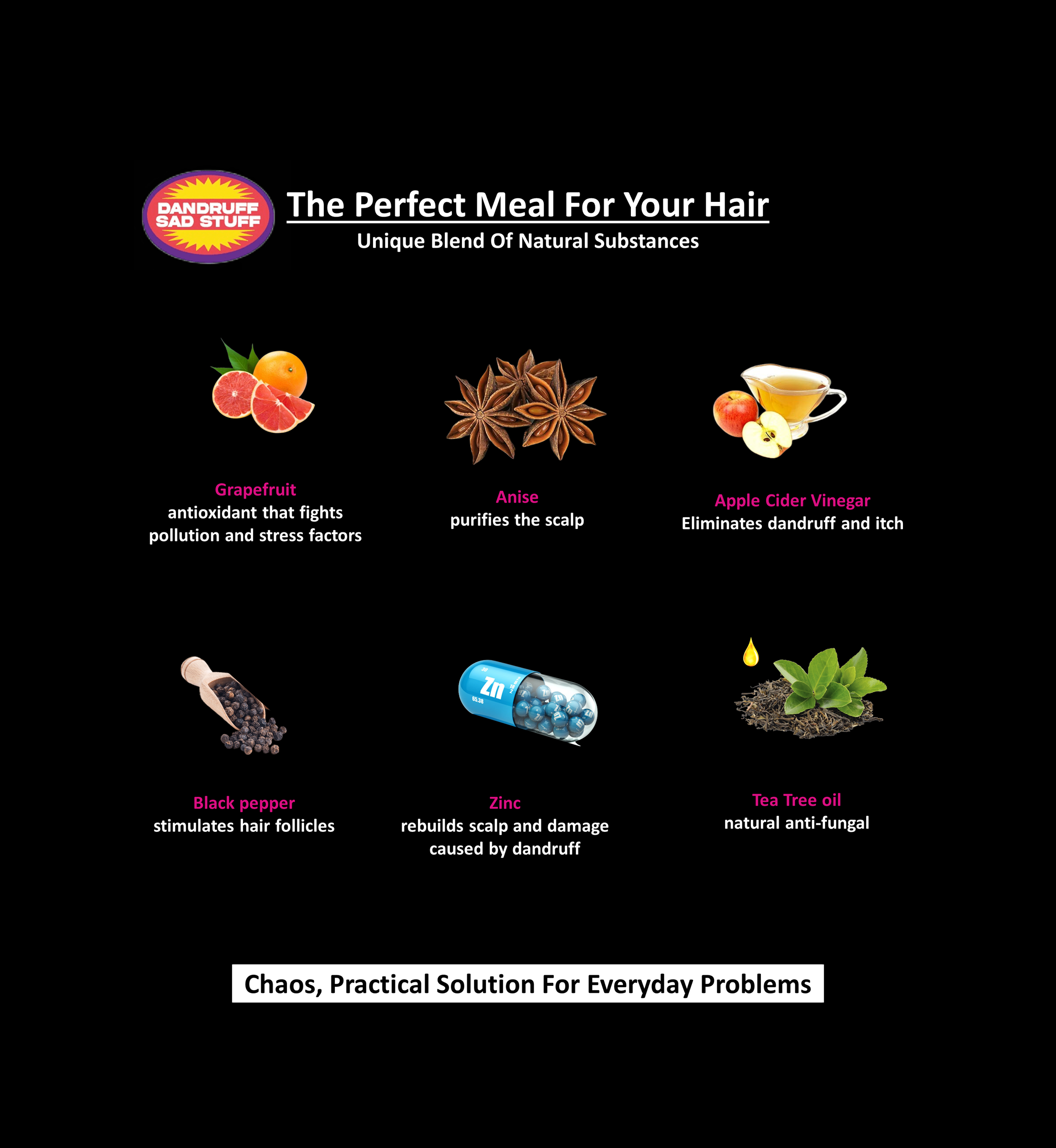 Dandruff Natural Hair Solution