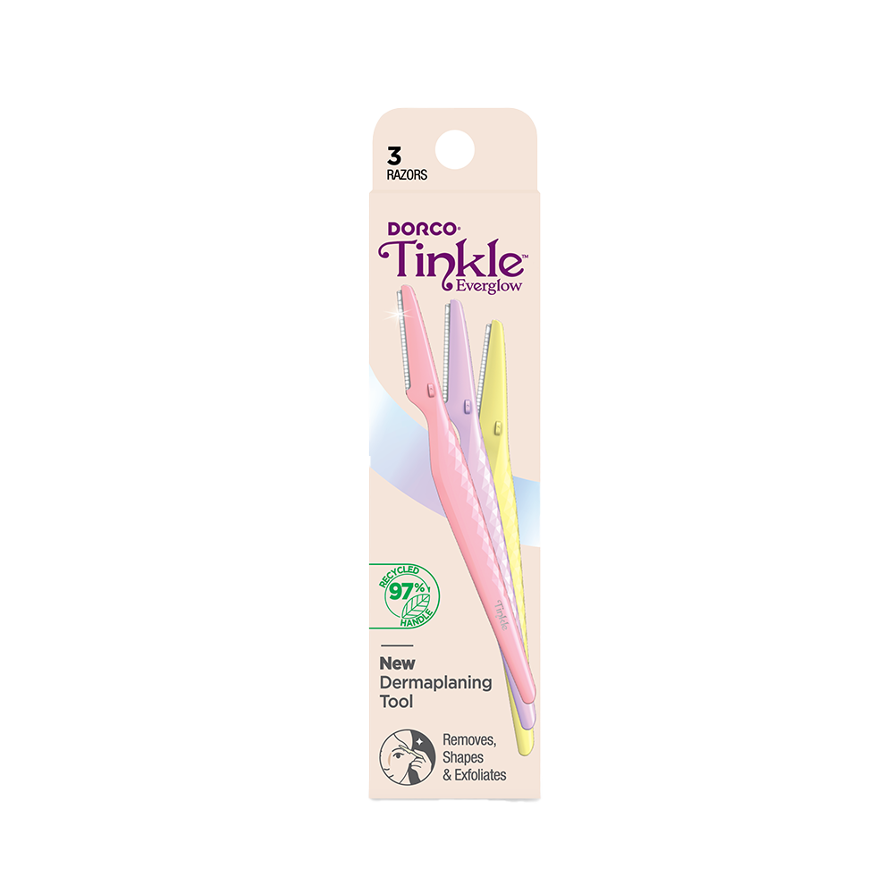 Tinkle Everglow Eyebrow Razor (3 Pack)