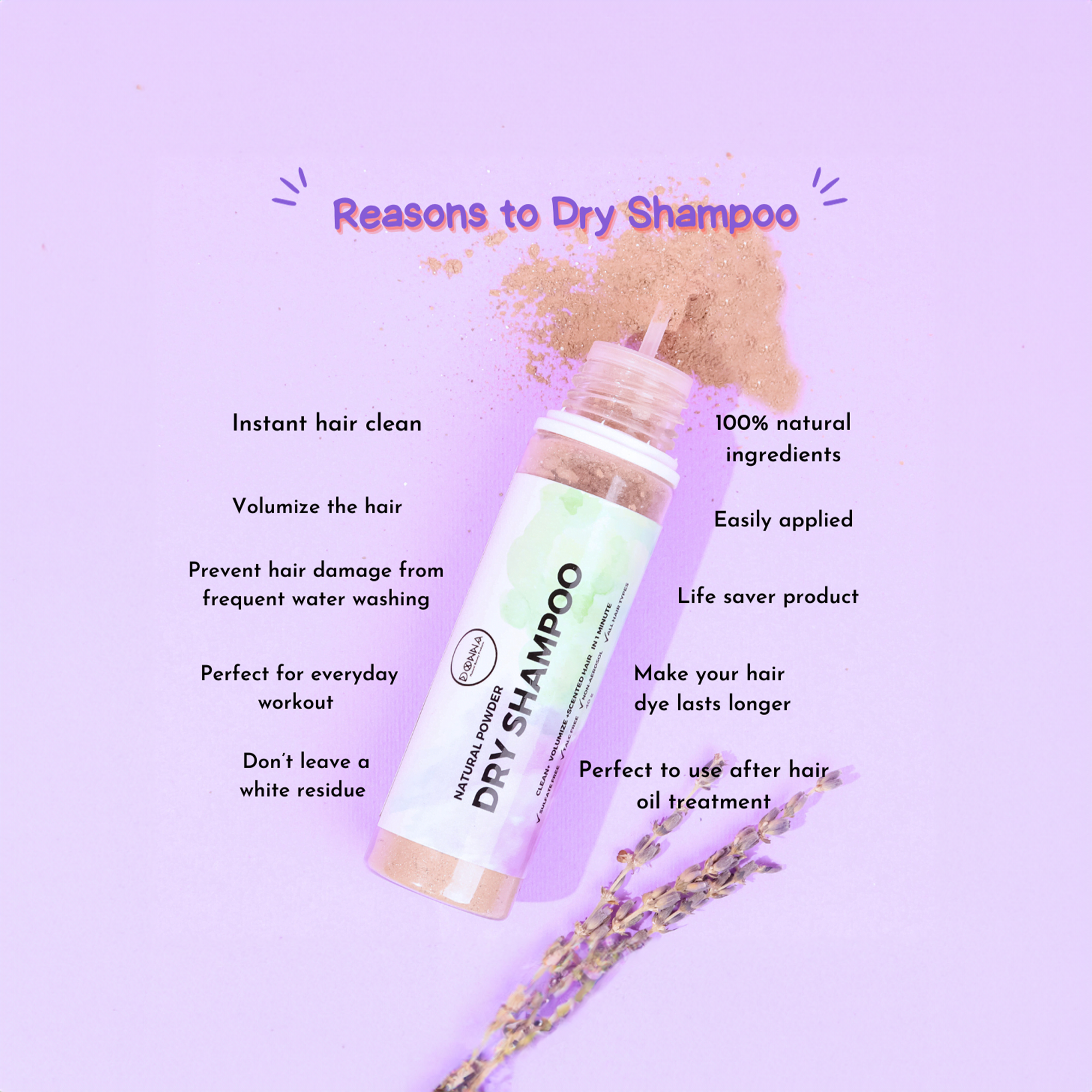 Dry Shampoo - Natural Powder