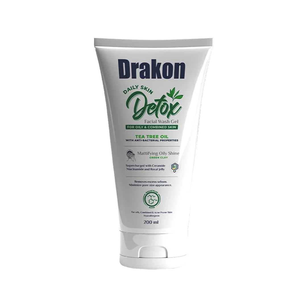 Detox Facial Wash Gel for Oily & Combined Skin - Tea Tree Oil