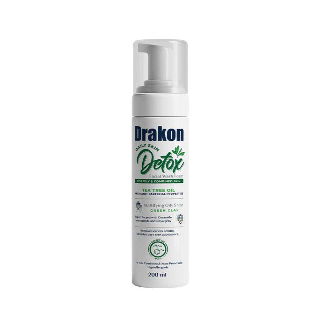 Detox Facial Wash Foam for Oily & Combined Skin - Tea Tree Oil