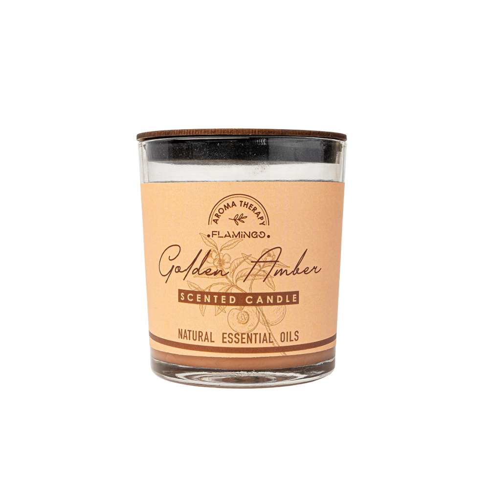 Golden Amber Aromatherapy Candle