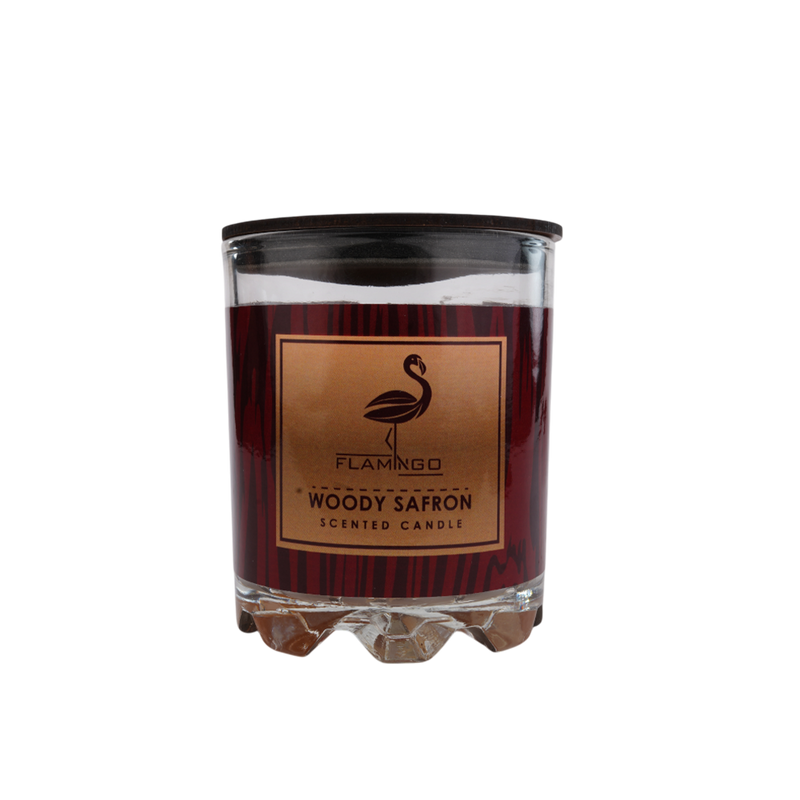 Woody Saffron Candle
