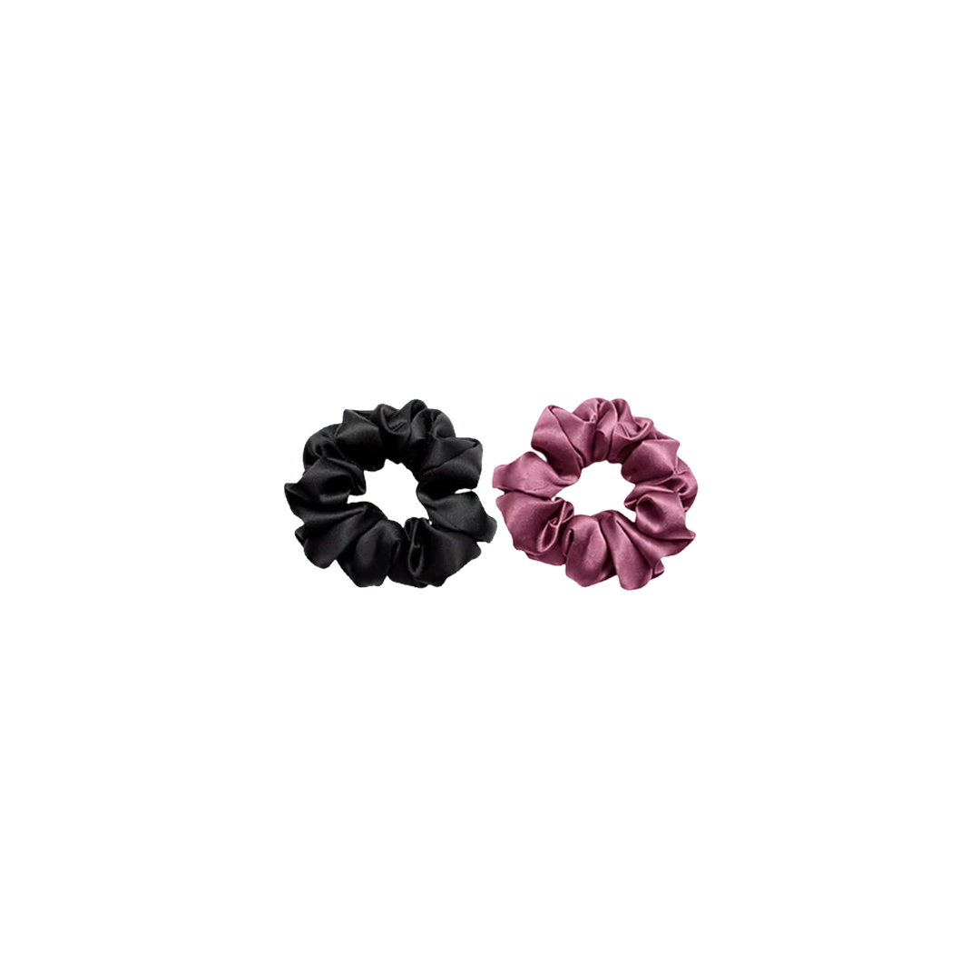 Silk Satin Scrunchies Duo Set