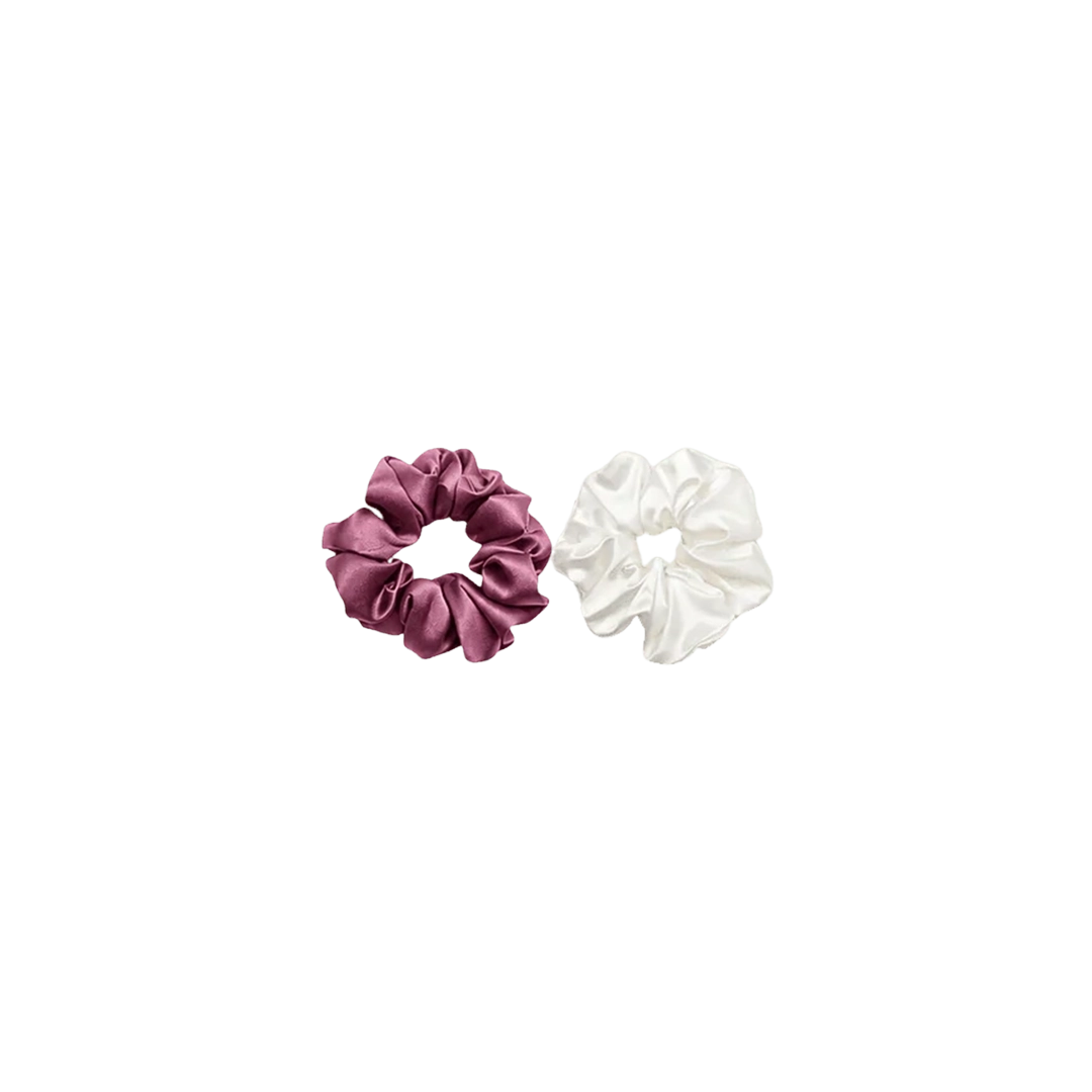Silk Satin Scrunchies Duo Set