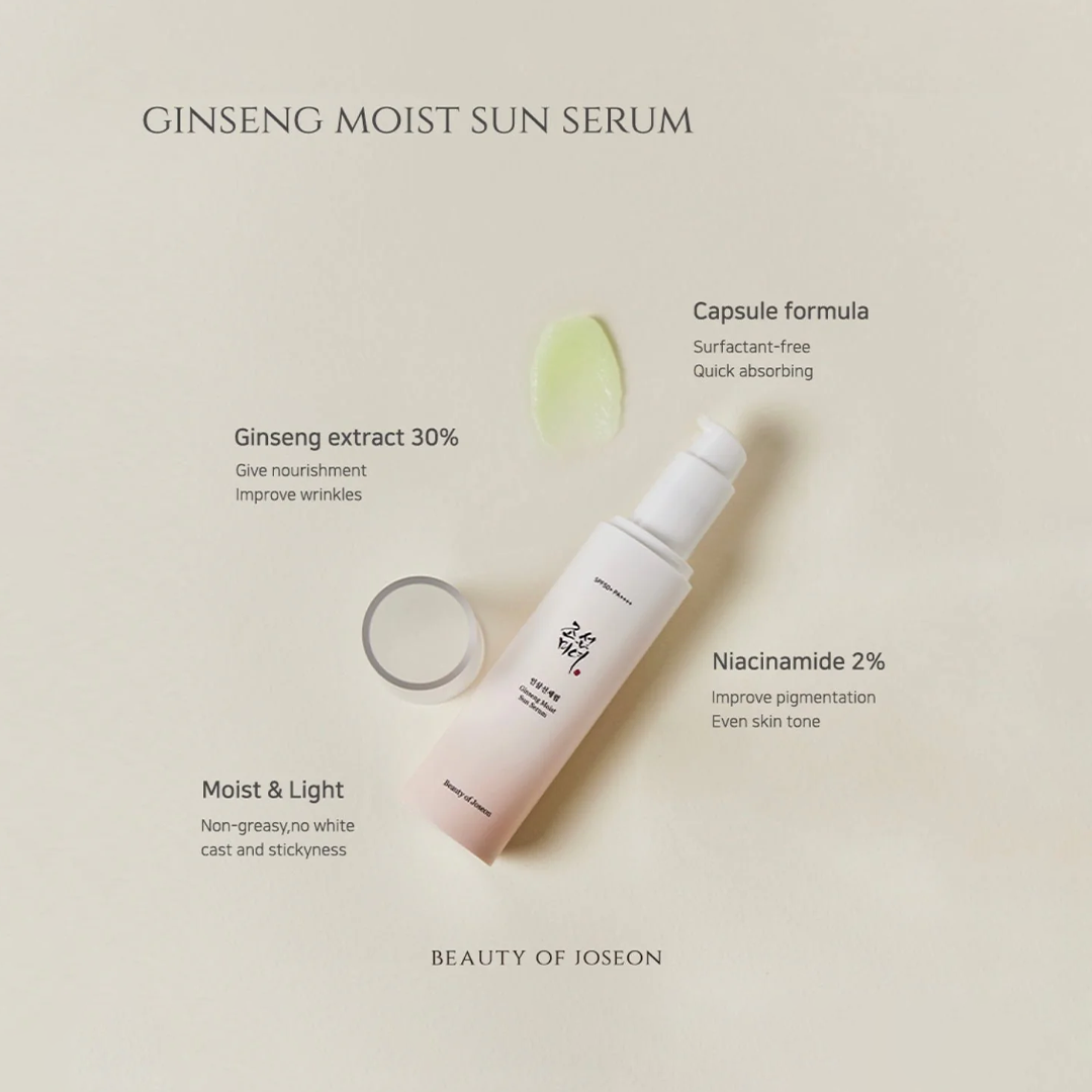 Ginseng Moist Sun Serum SPF50+