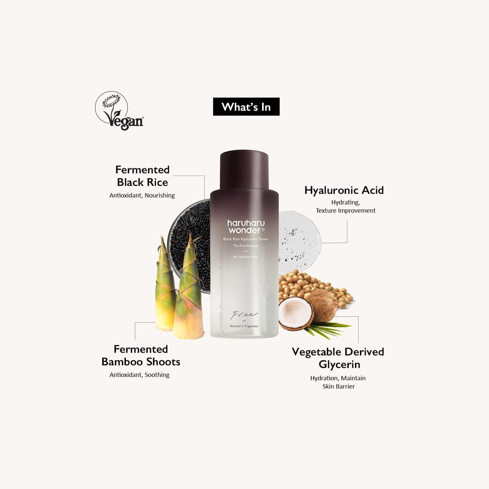 Black Rice Hyaluronic Toner - Free of Alcohol & Fragrance
