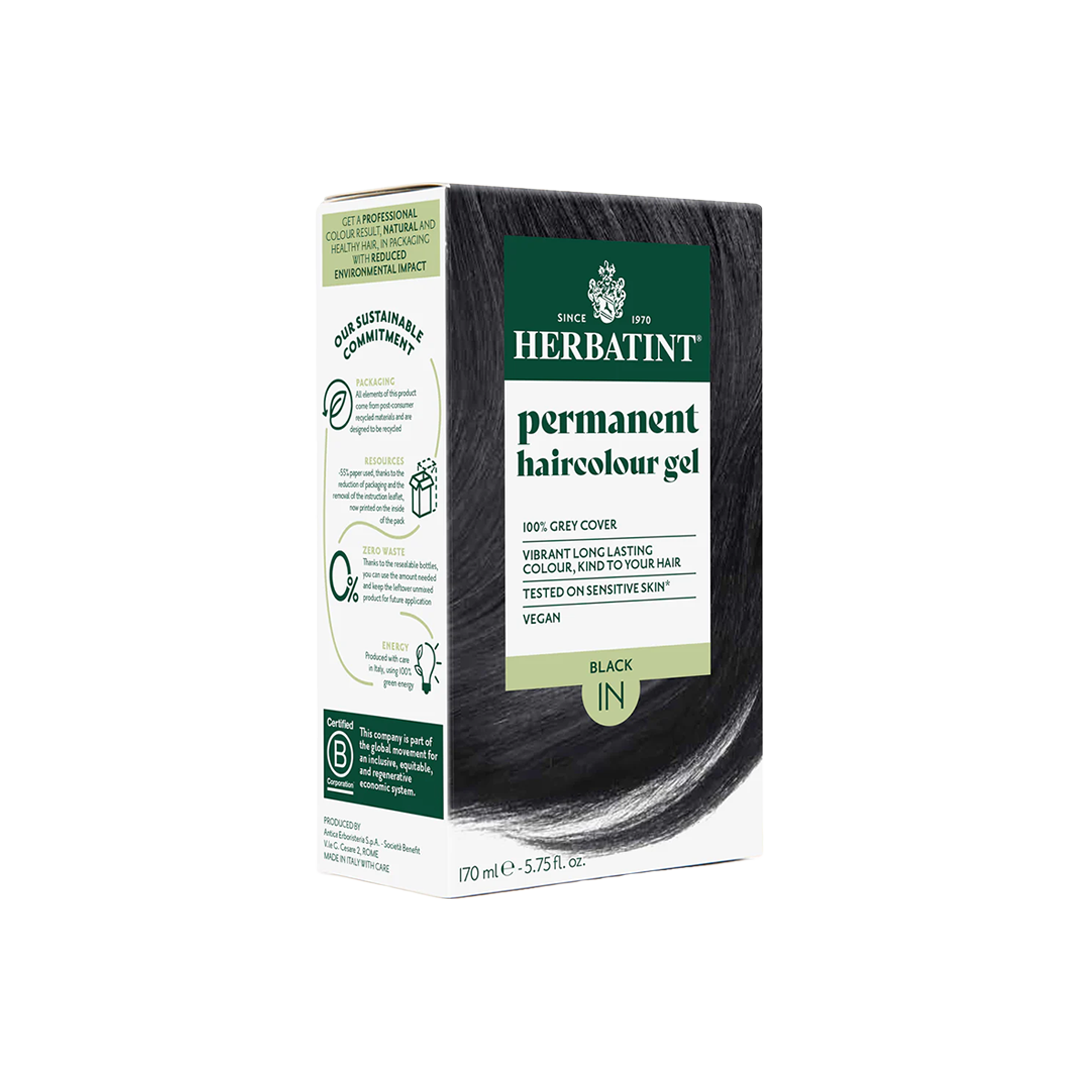 Permanent Haircolour Gel -  Black