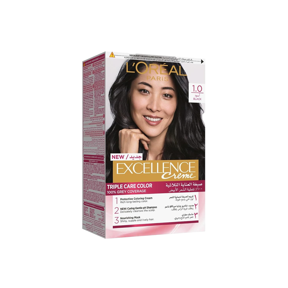 Excellence Creme Permanent Hair Color - 1 Black