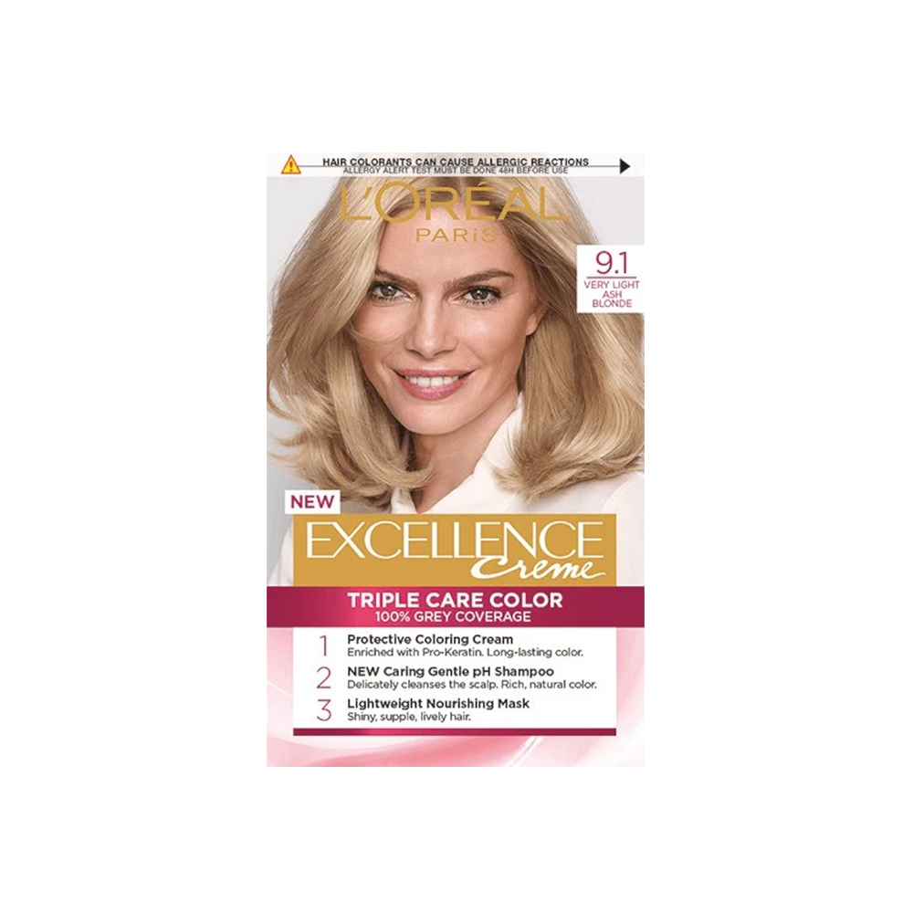Excellence Creme 9.1 Very Light Ash Blonde