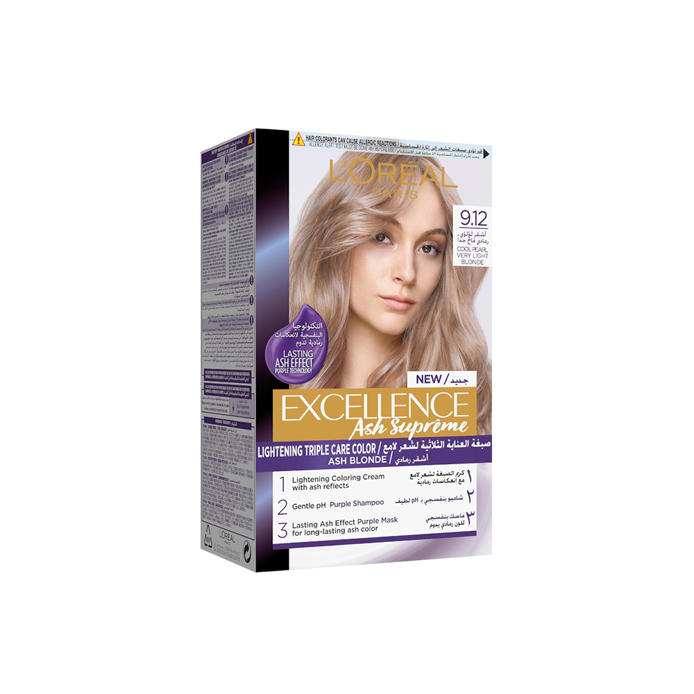 Excellence Ash Supreme Creme 9.12 Cool Pearl Very Light Blonde