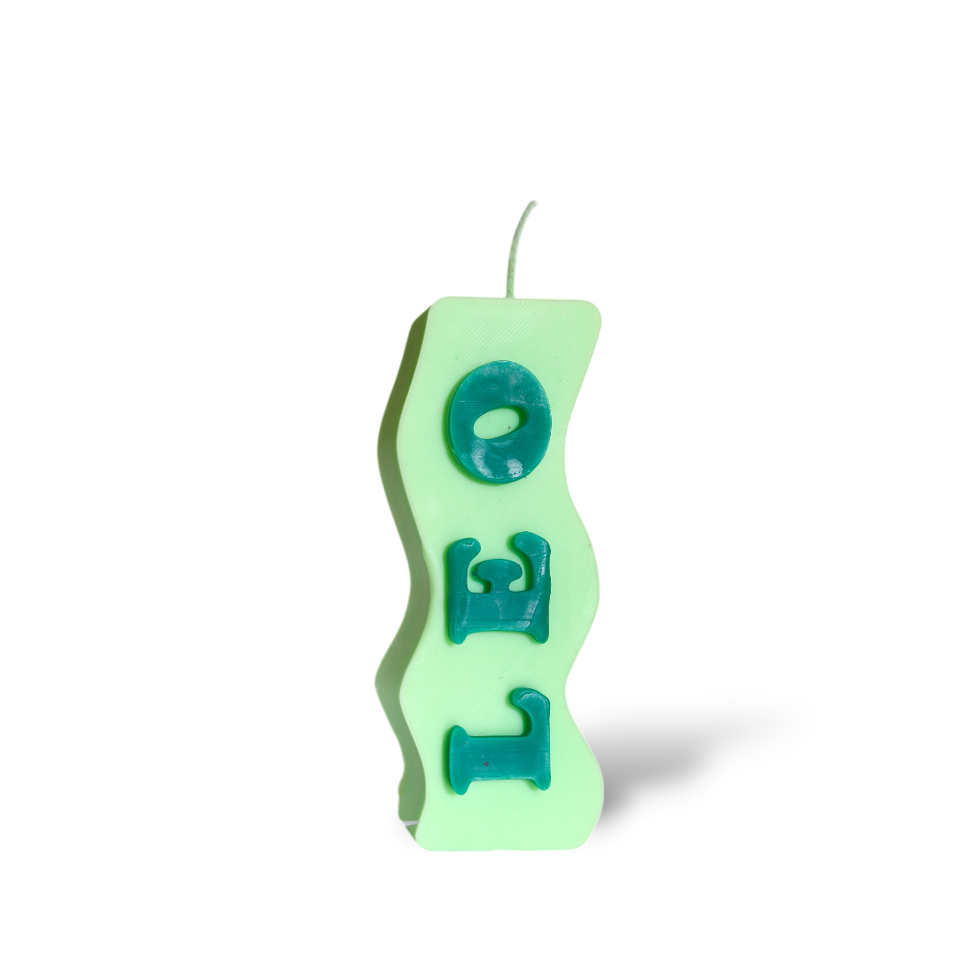 Leo Green Candle