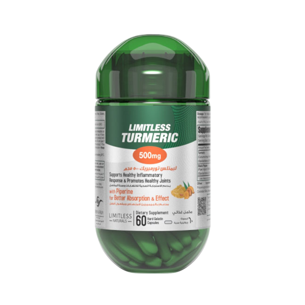 Limitless Turmeric 500 Mg Capsules