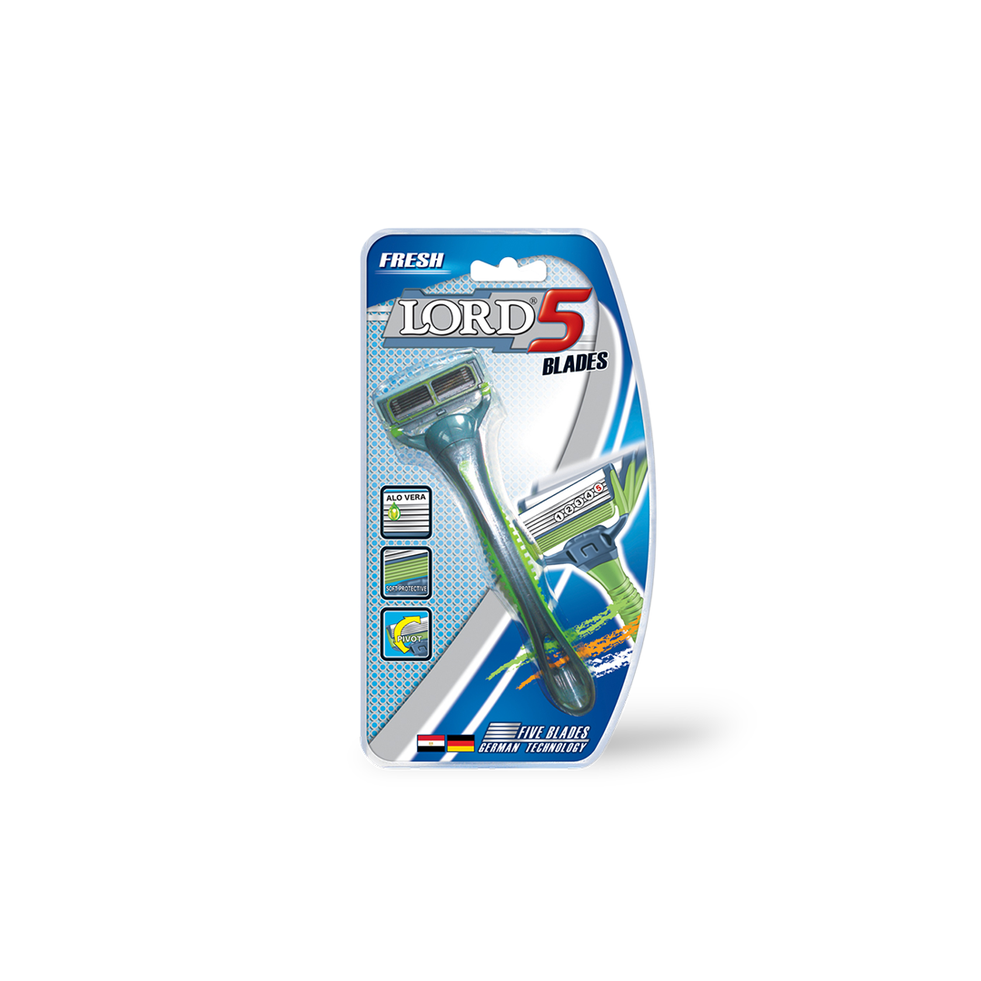 5 Blades with Lubricating Strip