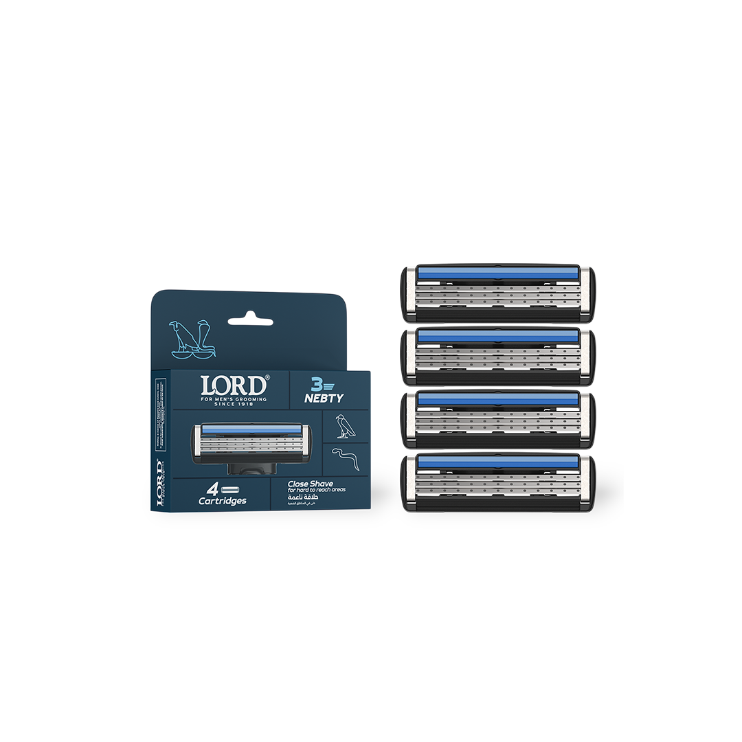 Nebty 3 Blade Razor Refill Pack - For Him