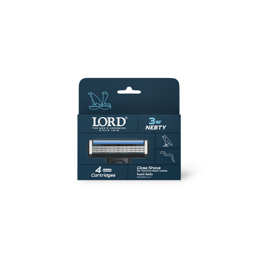 Nebty 3 Blade Razor Refill Pack - For Him