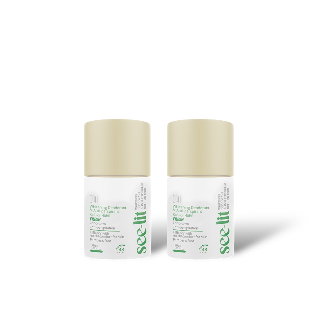 Whitening Deodorant Roll On Fresh (1+1 Free) by See Lit | Source Beauty Egypt