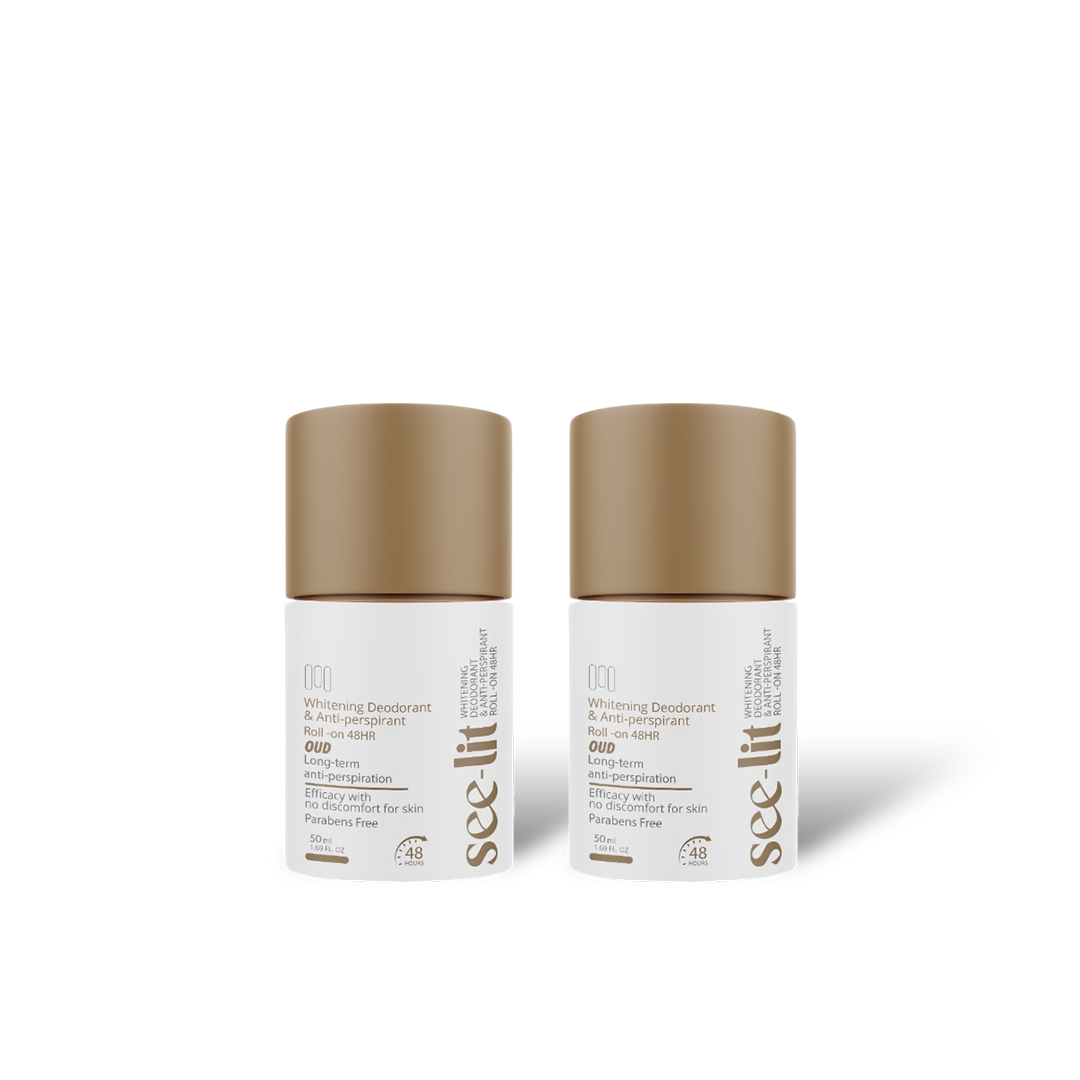 Whitening Deodorant Roll On Oud (1+1 Free) by See Lit | Source Beauty Egypt