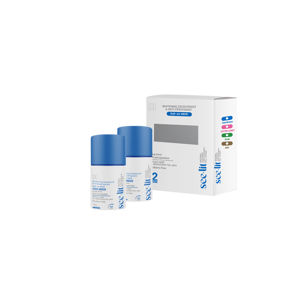 Whitening Deodorant Roll On Cool Breeze (1+1) by See Lit | Source Beauty Egypt