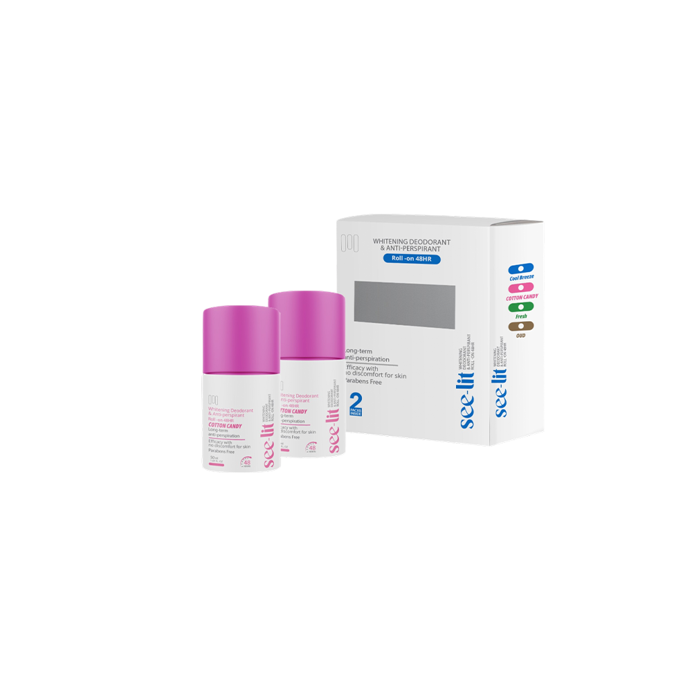 Whitening Deodorant Roll On Cotton Candy (1+1) by See Lit | Source Beauty Egypt