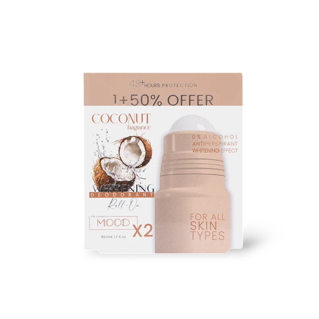 Coconut Whitening Deodorant Roll-On 1+50%