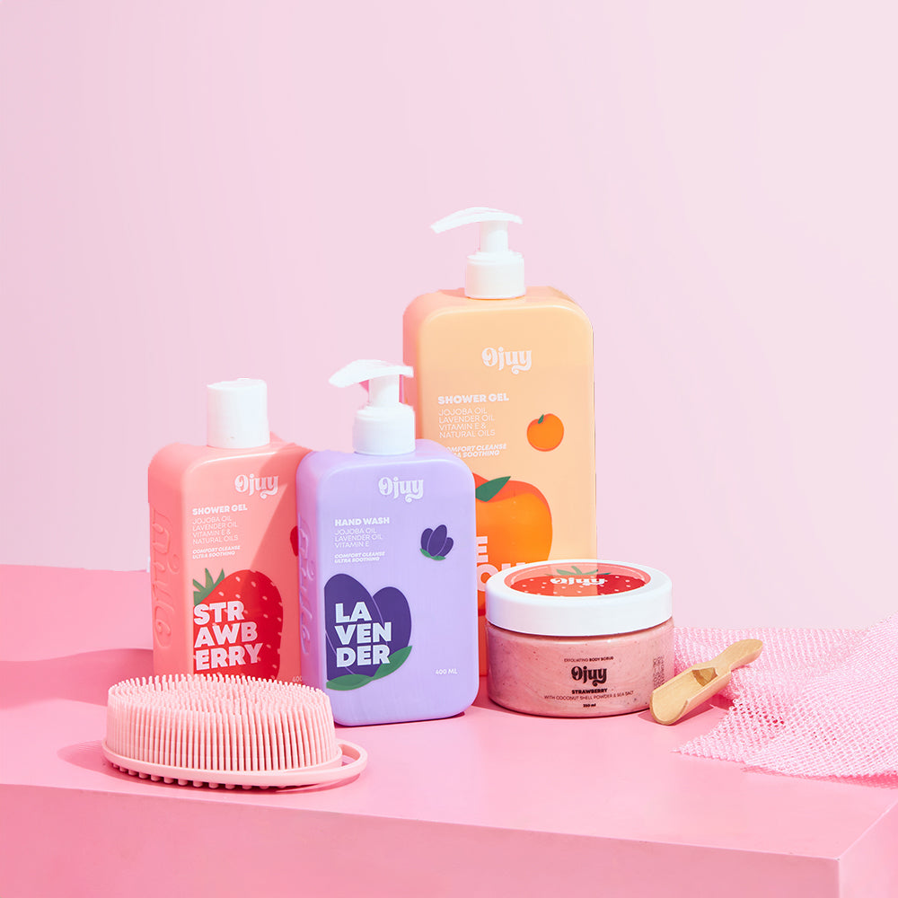 سكراب فراولة للجسم