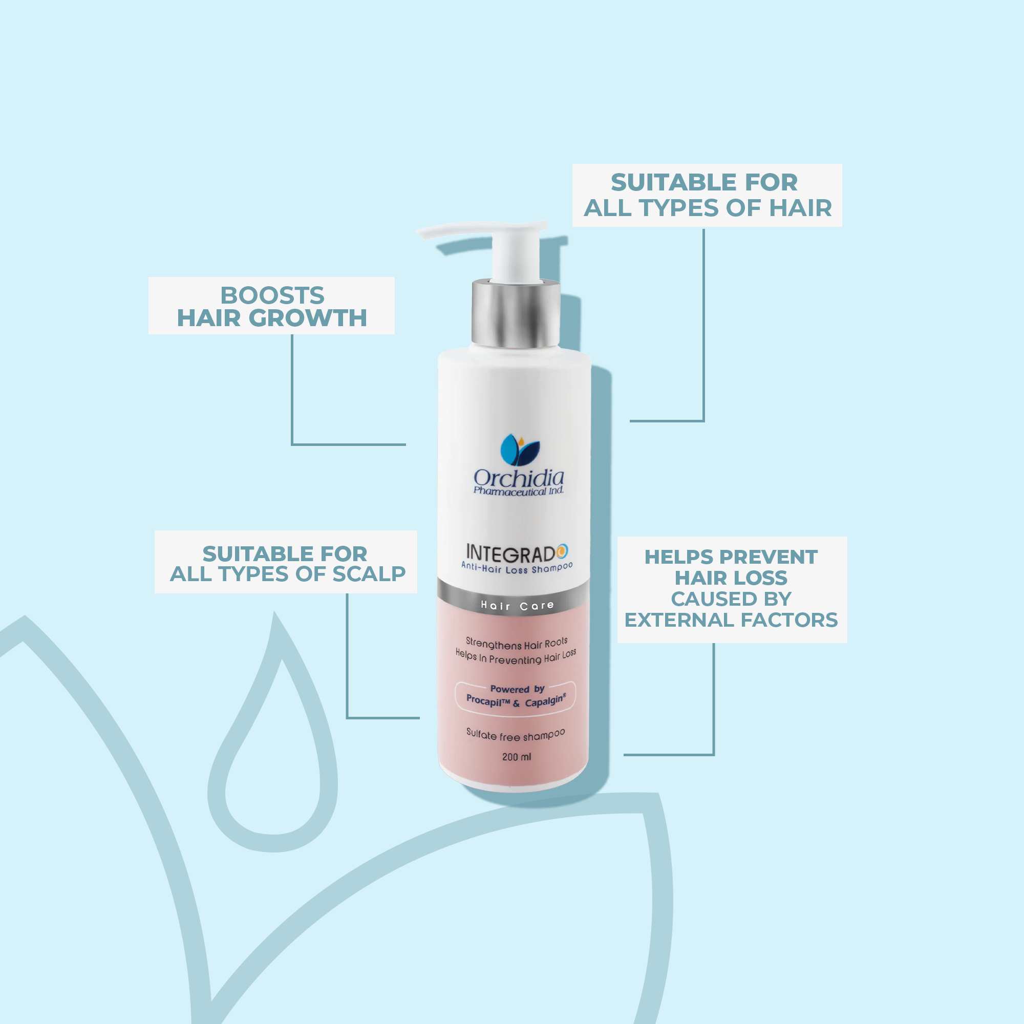 شامبو إنتجرادو للتساقط