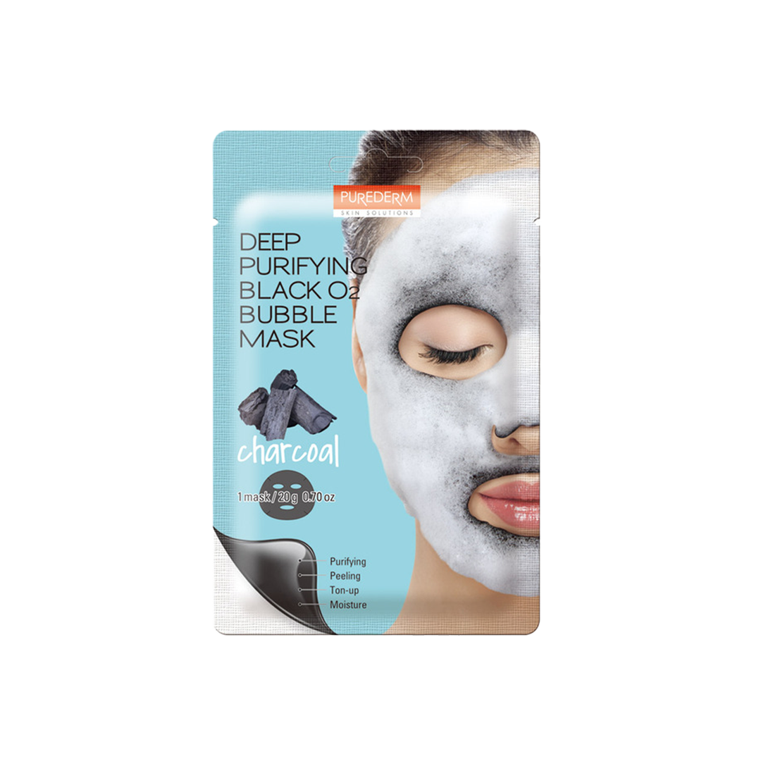 Deep Purifying Black O2 Bubble Mask “Charcoal”
