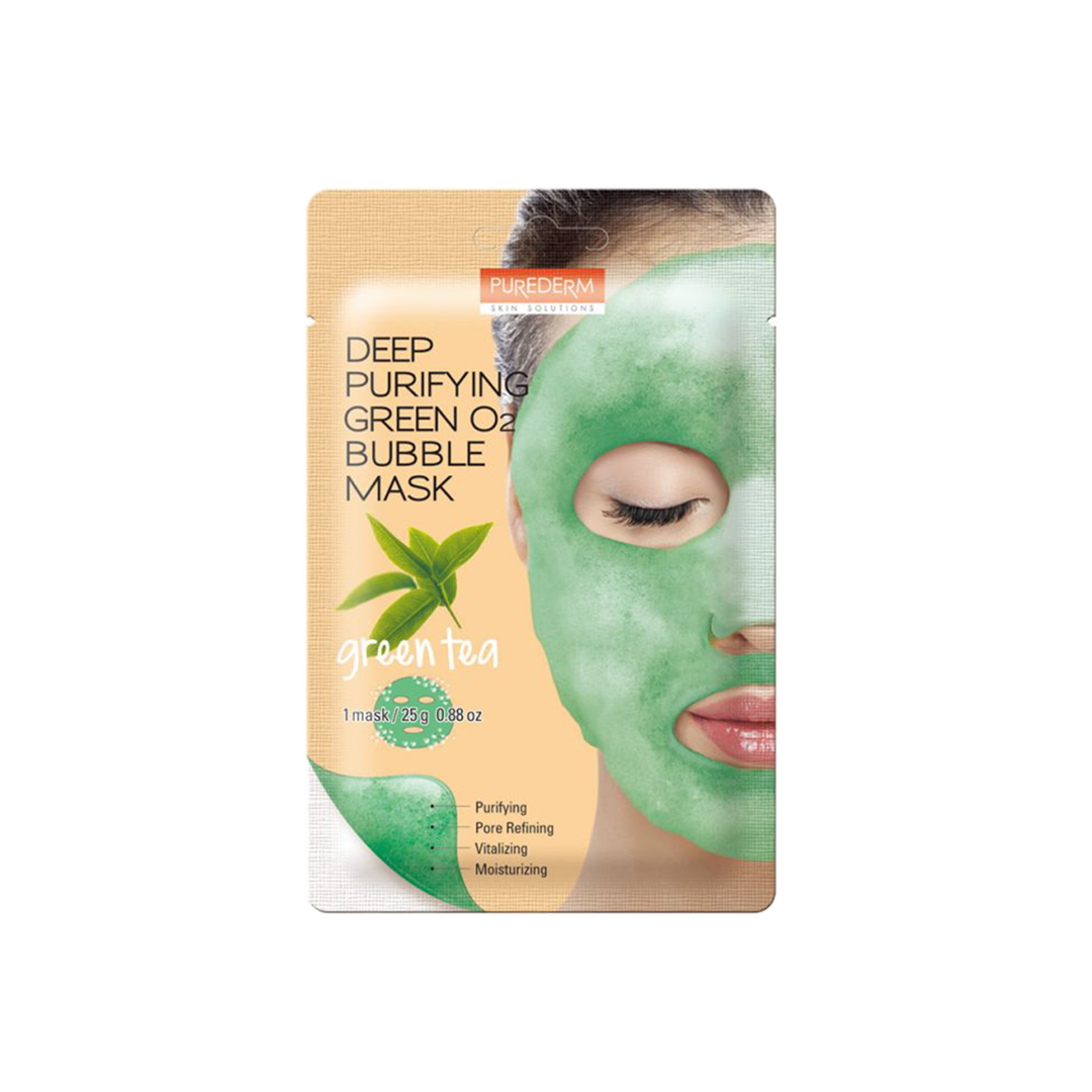 Deep Purify Green O2 Bubble Mask - Green Tea