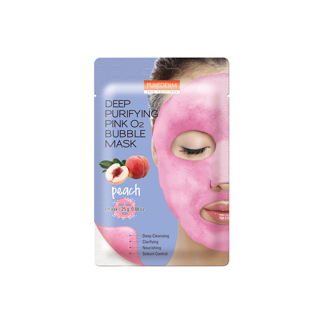 Deep Purifying Pink O2 Bubble Mask Peach