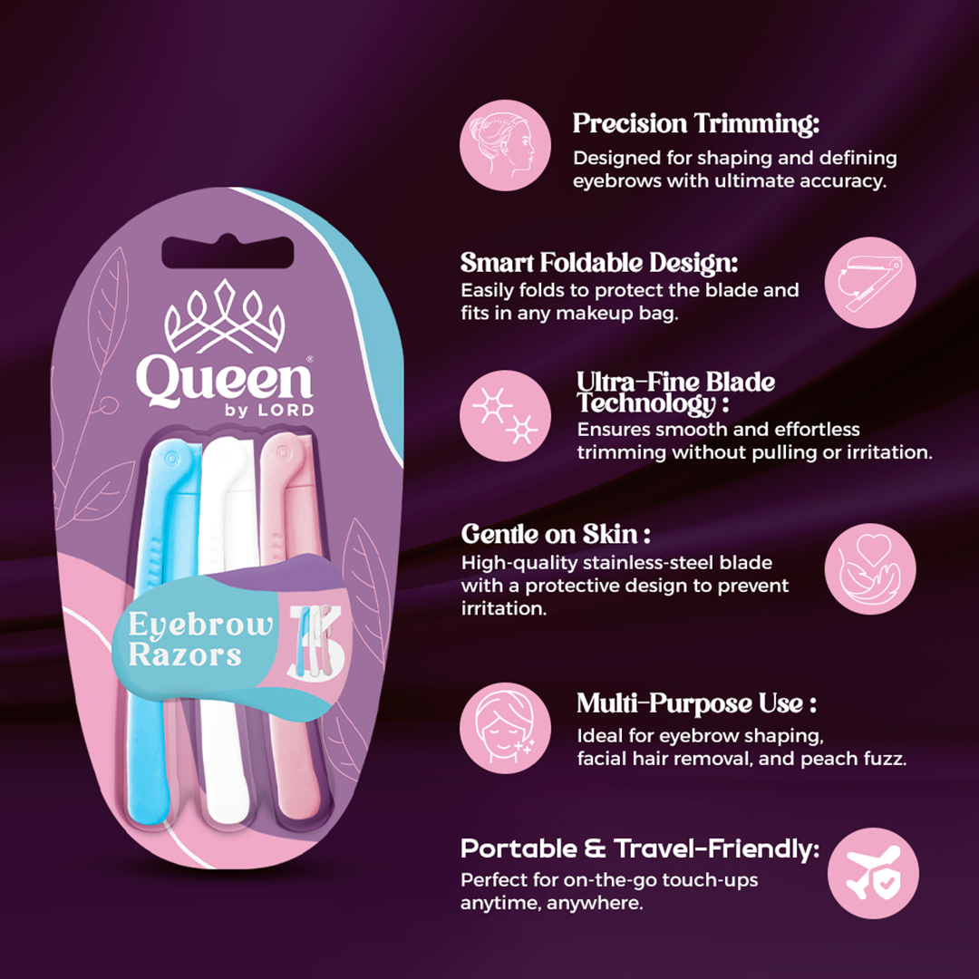 Eyebrow Foldable Razor (3-Pack)