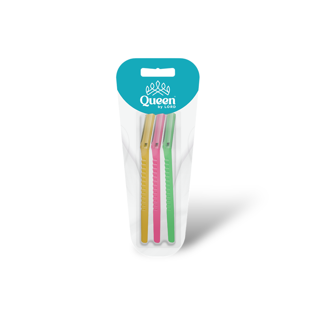 مجموعة شفرات للحواجب والشعر الوبرى  - ٣ قطع