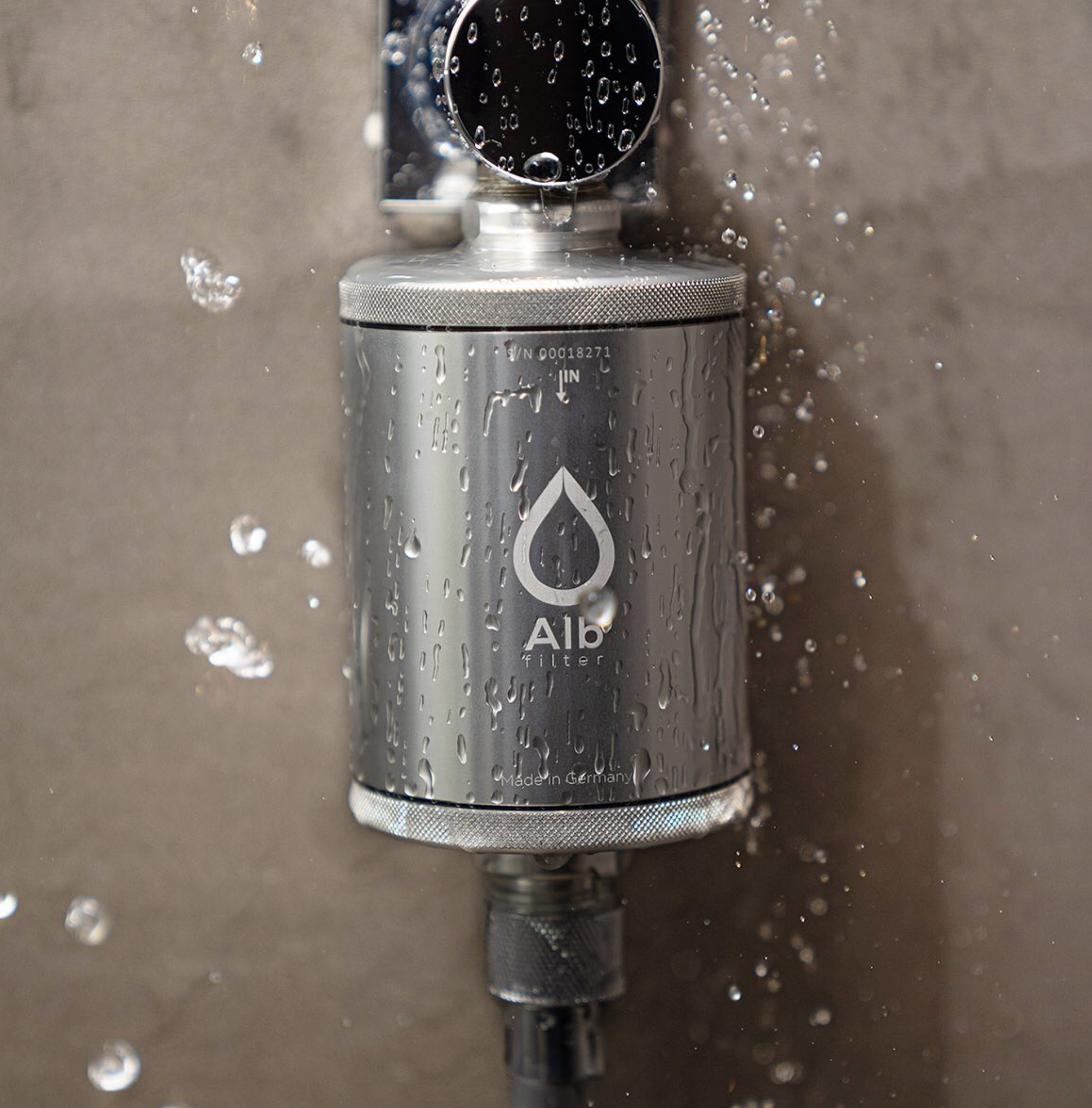 فلتر استحمام فضي