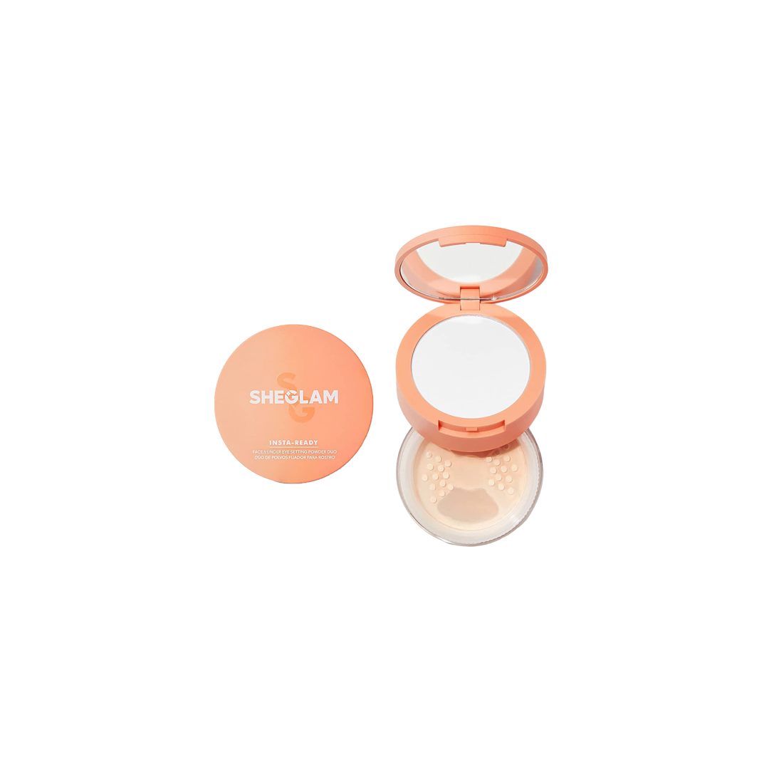 Insta-Ready Face & Under Eye Setting Powder Duo - Natural Linen