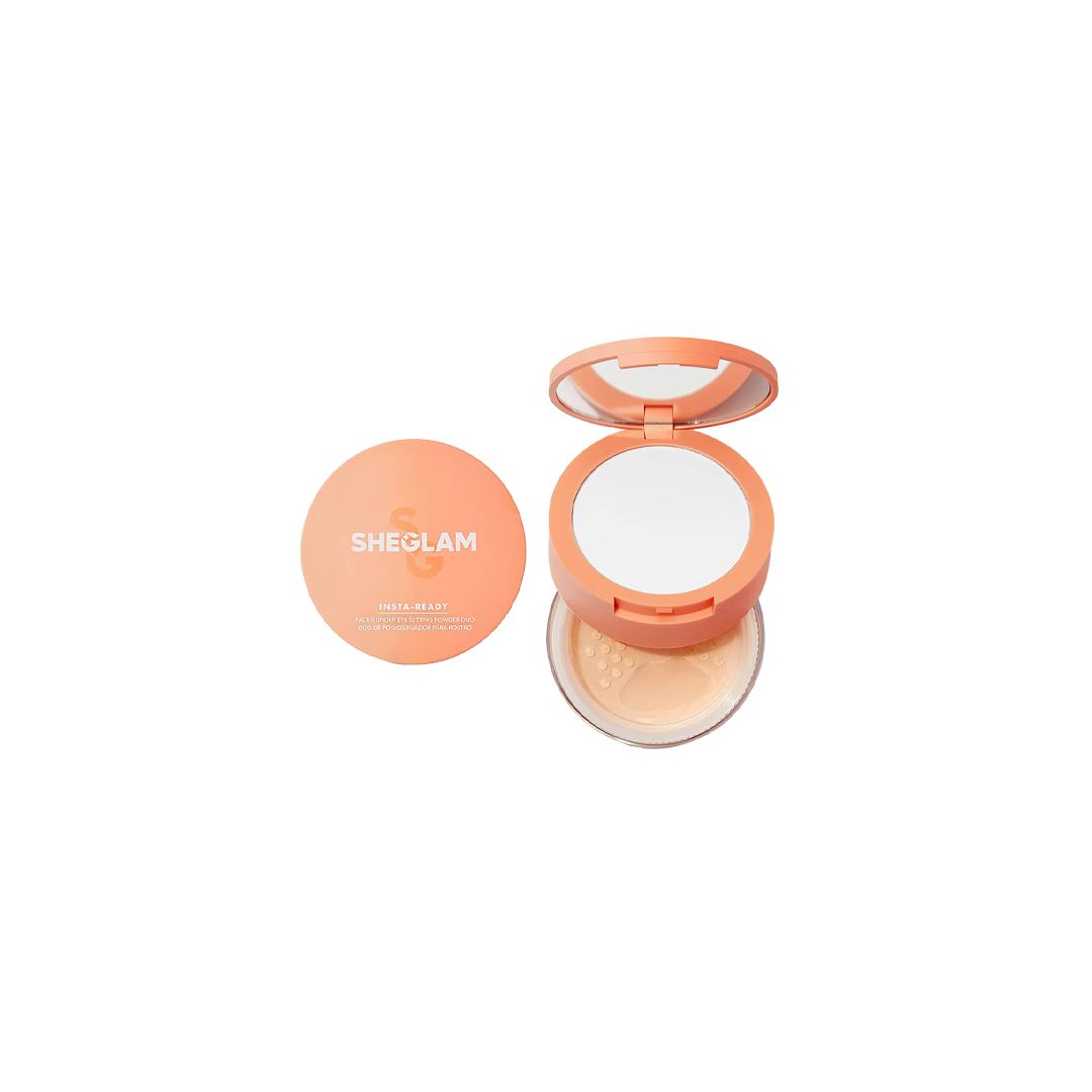 Insta-Ready Face & Under Eye Setting Powder Duo - Natural Linen