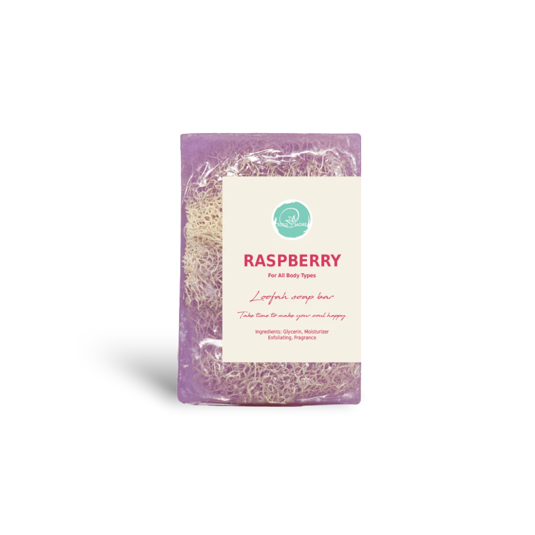 Raspberry Loofah Soap