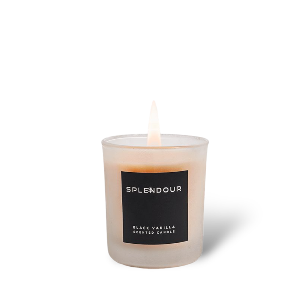 Black Vanilla Scented Candle