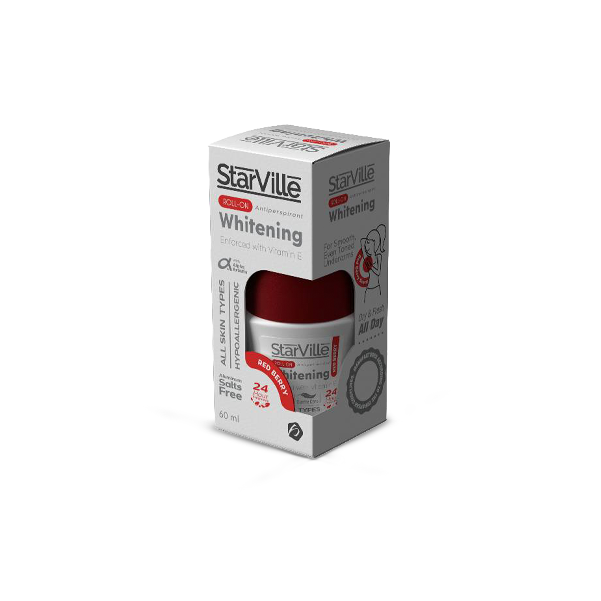 Whitening Roll-on in Red Berry