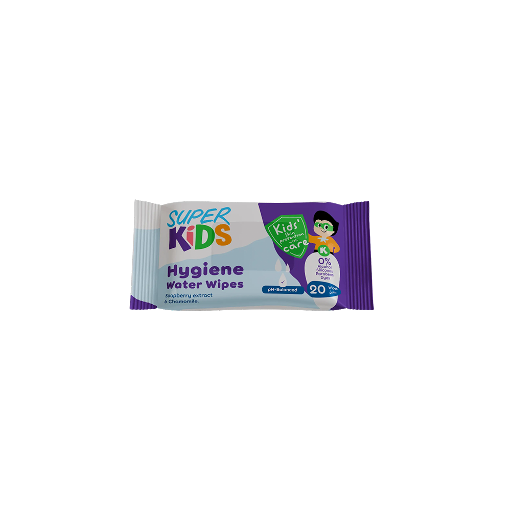 Superkids Hygiene Water Wipes - Kids Baby Wipes | Source Beauty Egypt