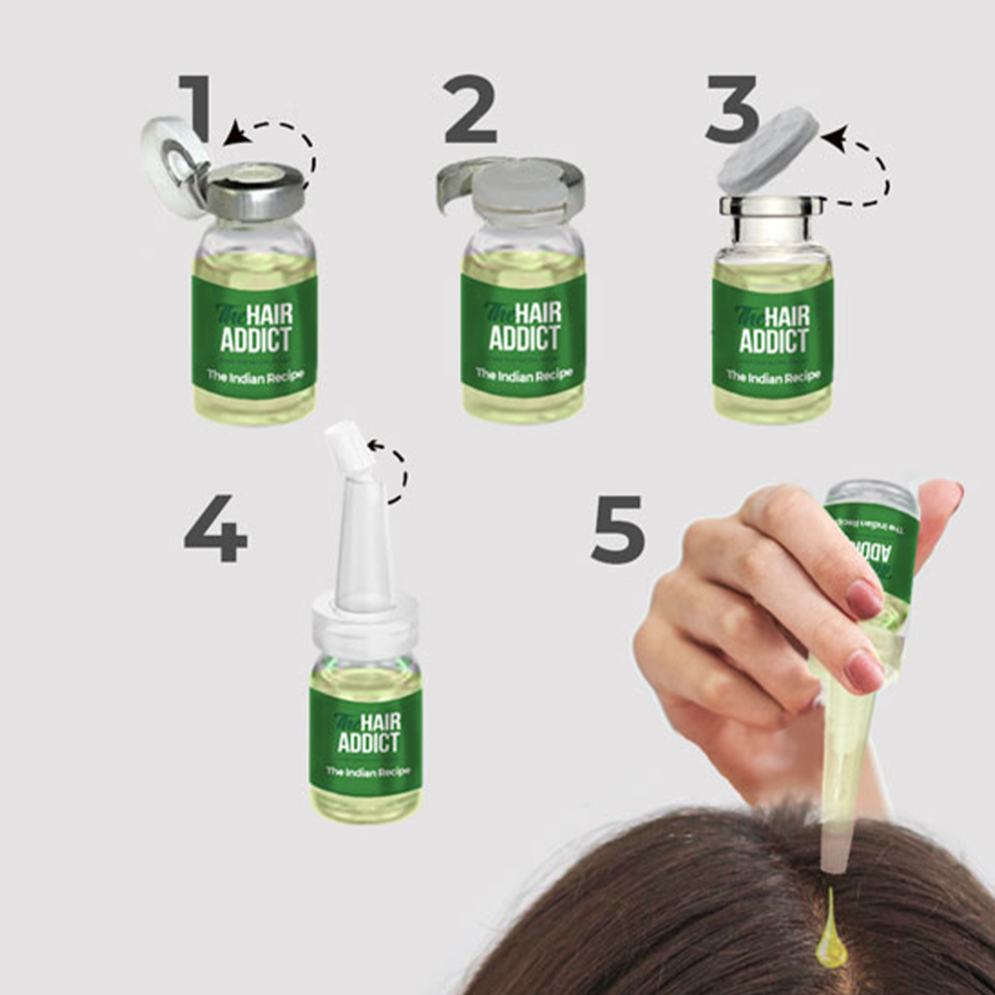 أمبولات الوصفة الهندية للشعر