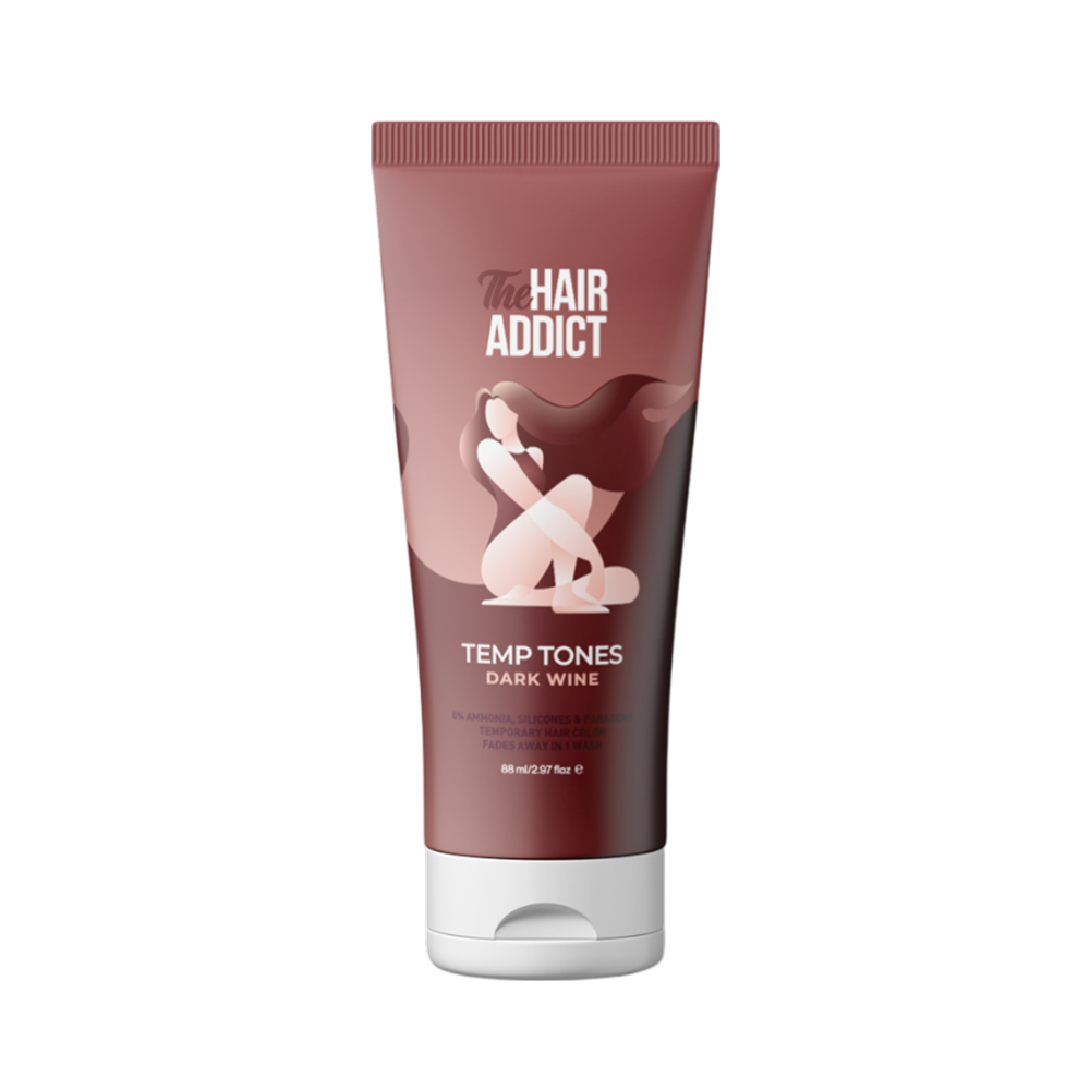 The Hair Addict Temp Tones Dark wine - Hair Color | Source Beauty Egypt