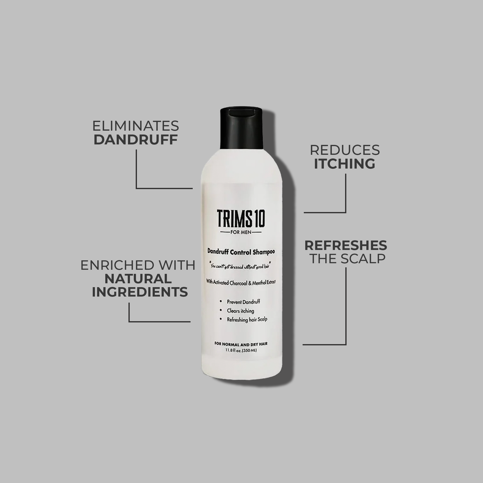 شامبو ضد القشرة بالفحم والنعناع